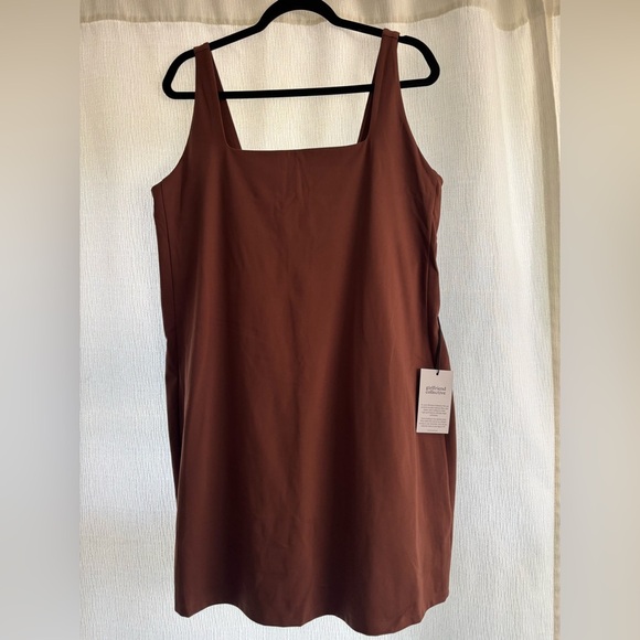 Girlfriend Collective Chocolate Brown Athletic Dress - Picture 3 of 5